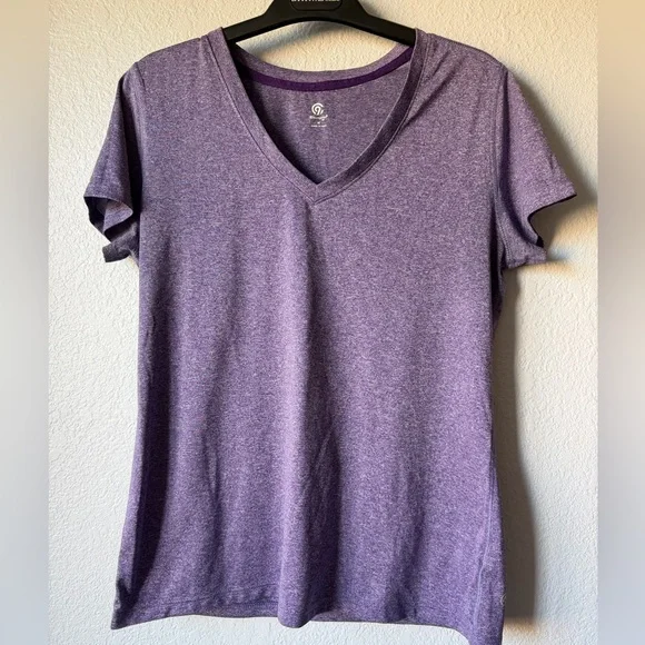 C9 by Champion Activewear Short-Sleeve V-Neck Shirt, Women's Medium, EUC - Picture 3 of 16